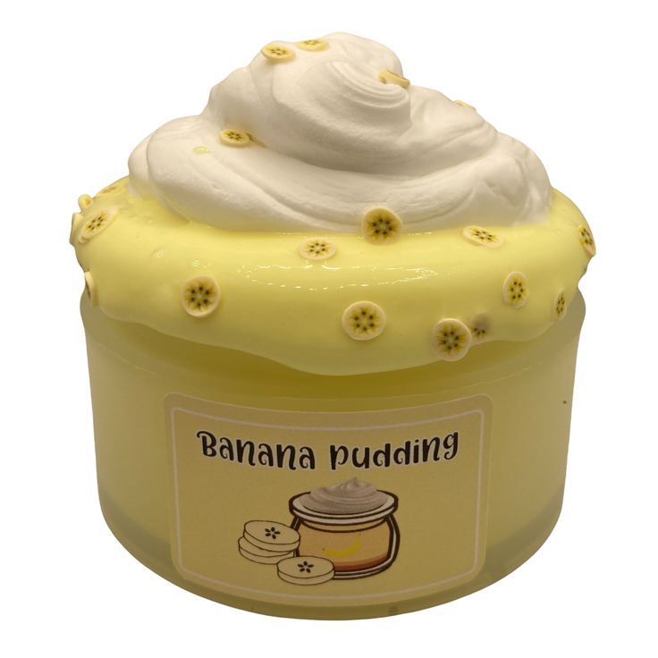 Fluffy Banana Pudding Slime 🍌🫧